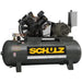 Schulz L-Series 20120HLV80BR-3 20HP 120gal horizontal two-stage electric air compressor