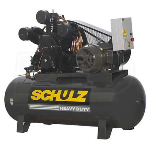 Schulz V-Series 20120HWV80X-3 20HP 120gal horizontal two-stage electric air compressor