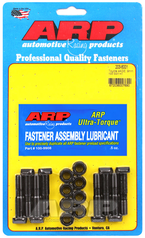 ARP Toyota 4AGE, M9 rod bolt kit