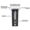 Atlas PREMIUM 408SL 4 Post Lift + RJ35 Sliding Jacks Combo