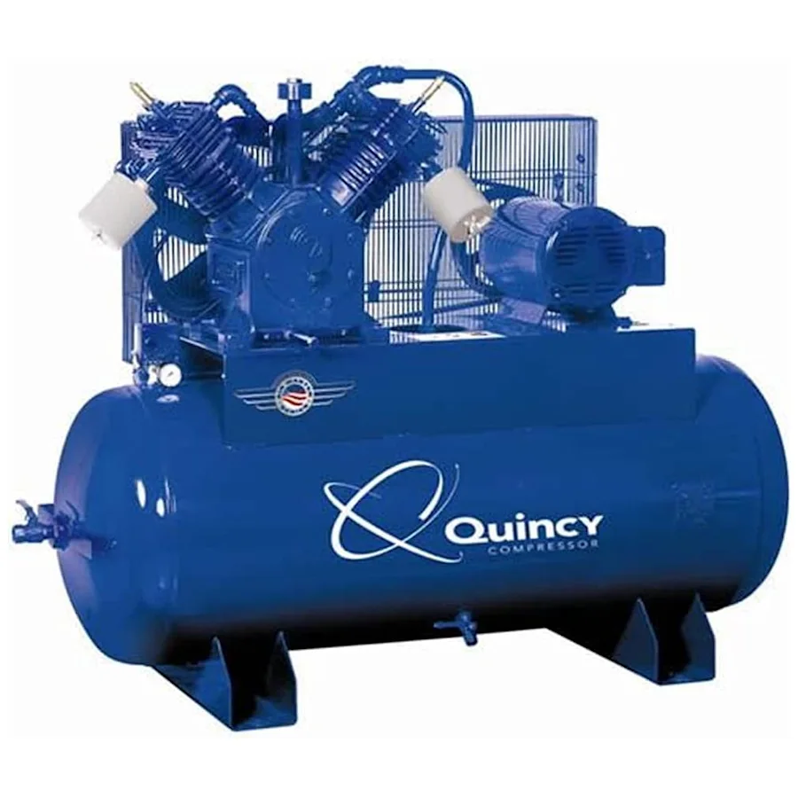 Quincy 4153DS12HCA23 15HP 80gal horizontal two-stage electric air compressor