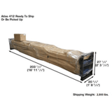 Atlas 412 12,000 lb Commercial  4-Post Lift + RJ6 Jacks Combo