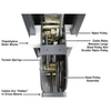 Atlas PREMIUM 408SL 4 Post Lift + RJ35 Sliding Jacks Combo