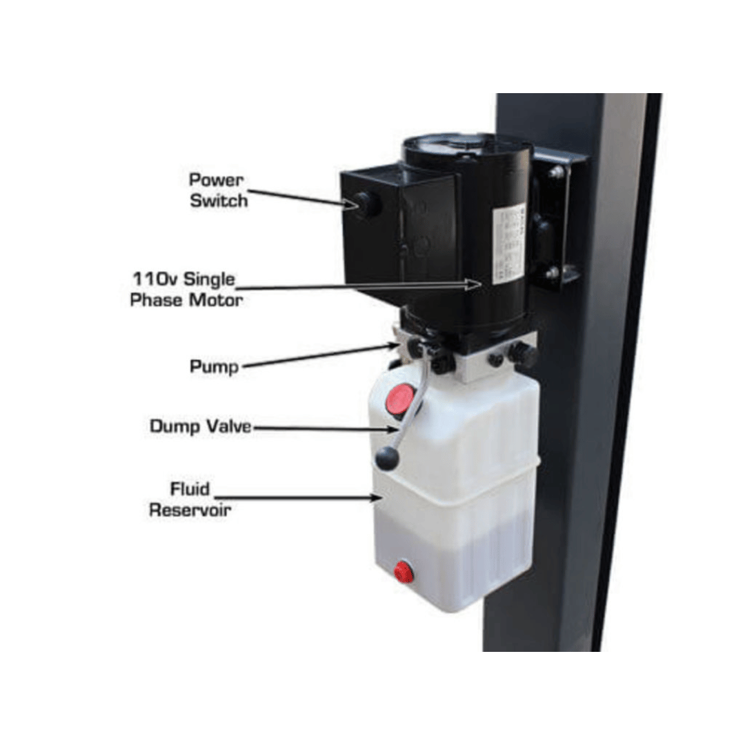Atlas PREMIUM 408SL 4 Post Lift + RJ35 Sliding Jacks Combo