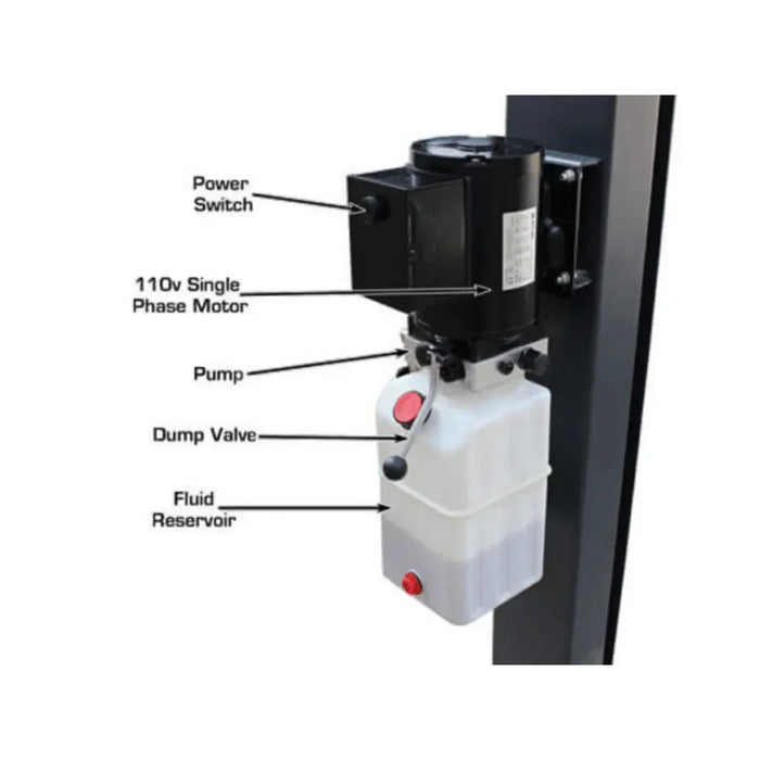 Atlas PREMIUM 408SL 4 Post Lift + RJ35 Sliding Jacks Combo - Mechanic Super Store