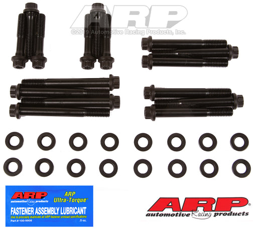 ARP SB Chevy Lg Jrnl w/1/2" straps on F&R caps main bolt kit