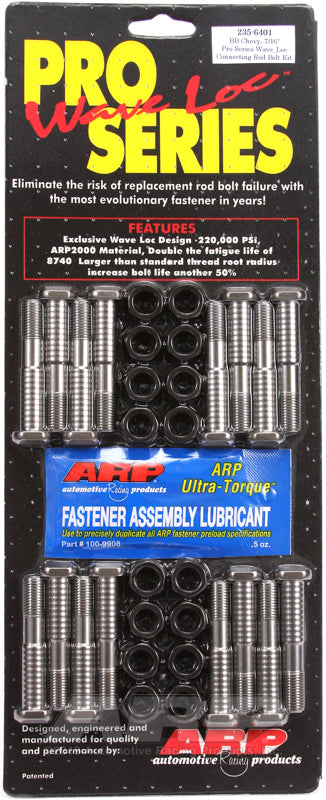 ARP BB Chevy 7/16" pro wave-loc rod bolt kit