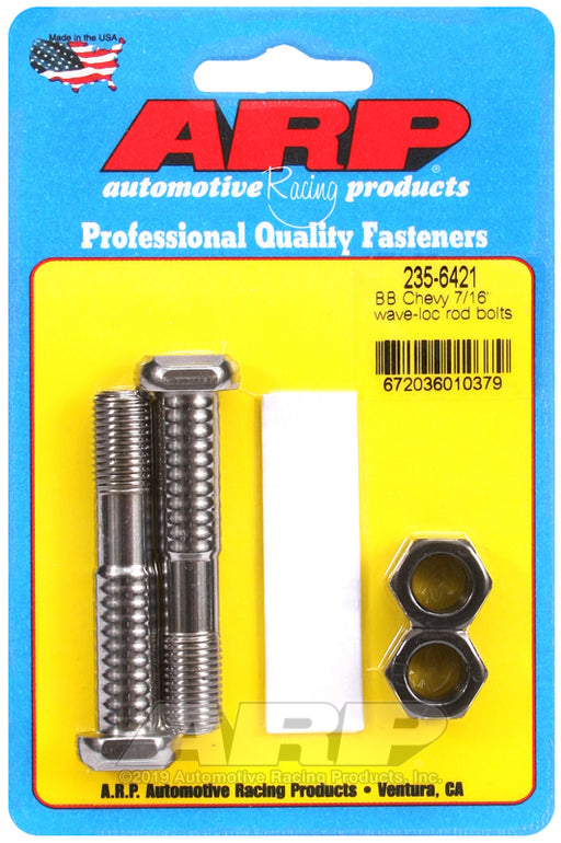 ARP BB Chevy 7/16" pro wave-loc 2pk rod bolt kit