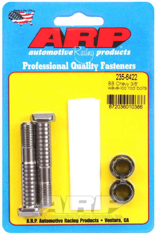 ARP BB Chevy 3/8" pro wave-loc 2pk rod bolt kit