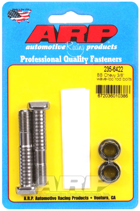 ARP BB Chevy 3/8" pro wave-loc 2pk rod bolt kit