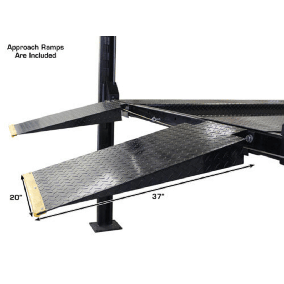 Atlas Garage PRO8000EXT 4 Post Lift + RJ35 Sliding Jacks Combo