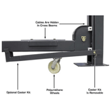 Atlas PREMIUM 408SL 4 Post Lift + RJ35 Sliding Jacks Combo