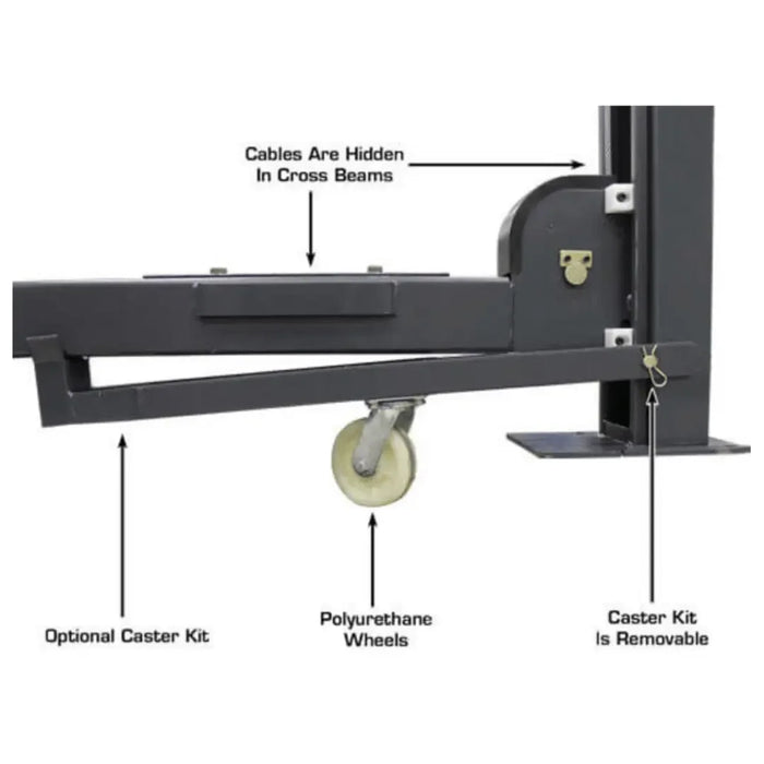Atlas PREMIUM 408SL 4 Post Lift + RJ35 Sliding Jacks Combo - Mechanic Super Store