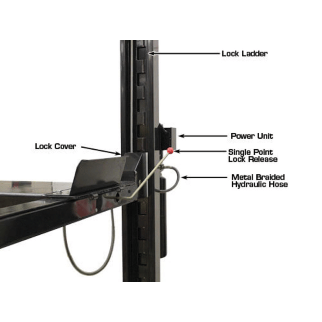 Atlas Garage PRO9000 4 Post Lift + RJ6 Rolling Jacks Combo