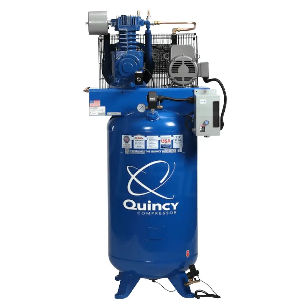 Quincy 451C80VCBM QT MAX 5-HP 80-Gallon Two-Stage Air Compressor Quincy 451C80VCBM QT MAX 5-HP 80-Gallon Two-Stage Air Compressor