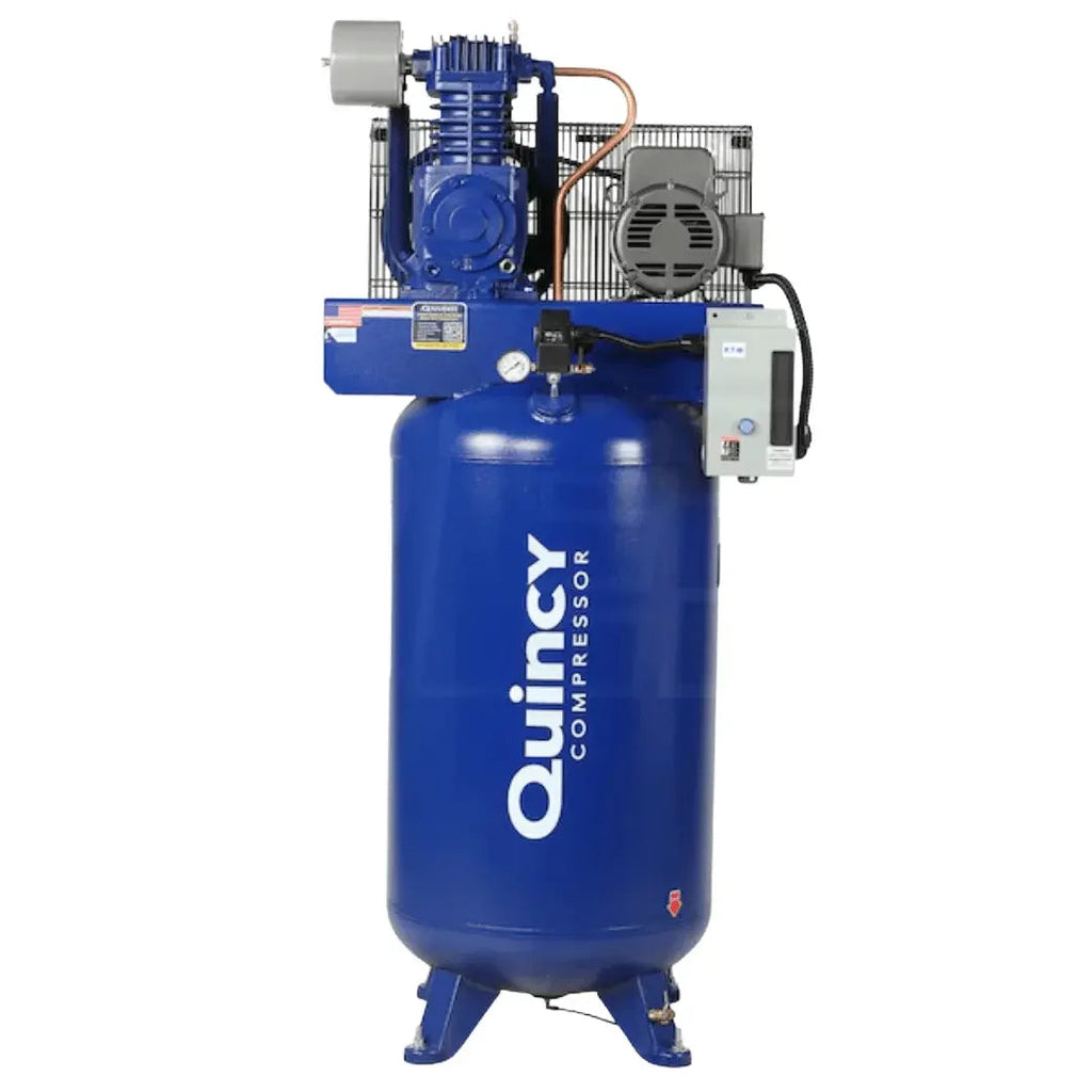 Quincy 451CS80VCB 5HP 80gal vertical two-stage electric air compressor