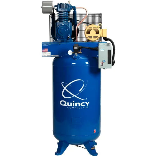 Quincy 453DS80VCB23 5HP 80gal vertical two-stage electric air compressor