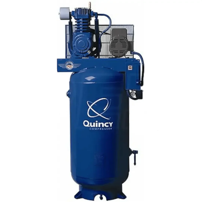 Quincy 471CS80VCB 8HP 80gal vertical two-stage electric air compressor