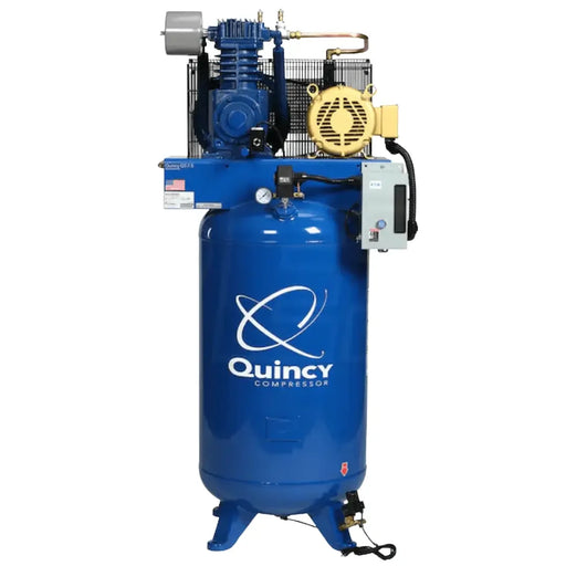 Quincy 473D80VCB23M 8HP 80gal vertical two-stage electric air compressor