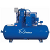 Quincy 473DS80HCB46 8HP 80gal horizontal two-stage electric air compressor