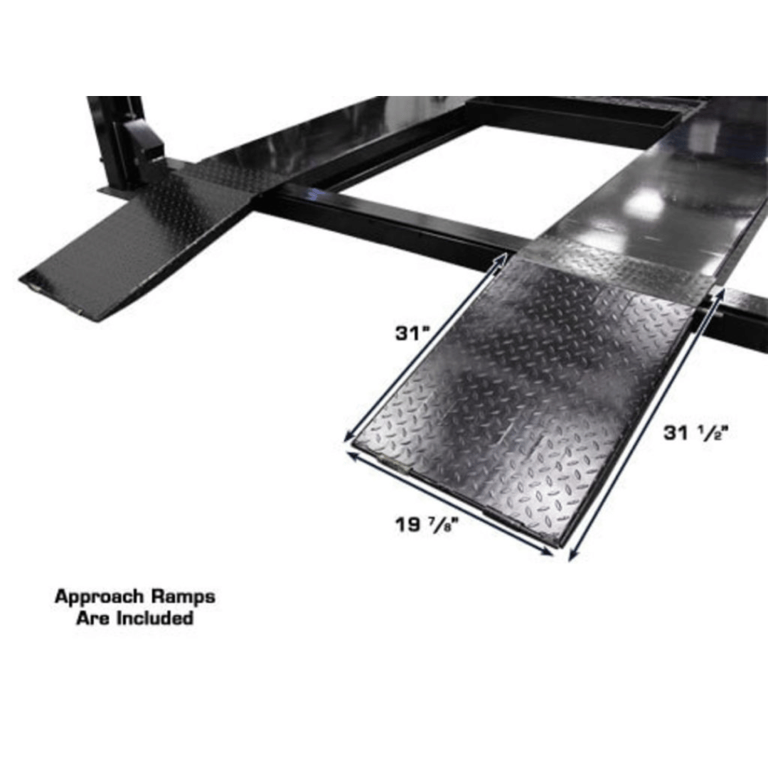 Atlas Garage PRO9000 4 Post Lift + RJ6 Rolling Jacks Combo