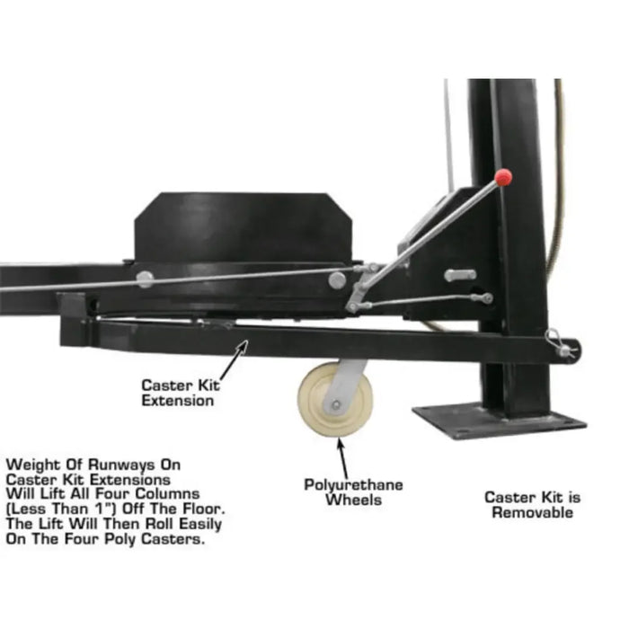 Atlas Garage PRO8000EXT 4 Post Lift + RJ35 Sliding Jacks Combo - Mechanic Super Store