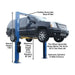 Atlas 9OHSC Overhead 9,000 lb. Capacity 2 Post Lift shown on a halo white background- Mechanic Super Store