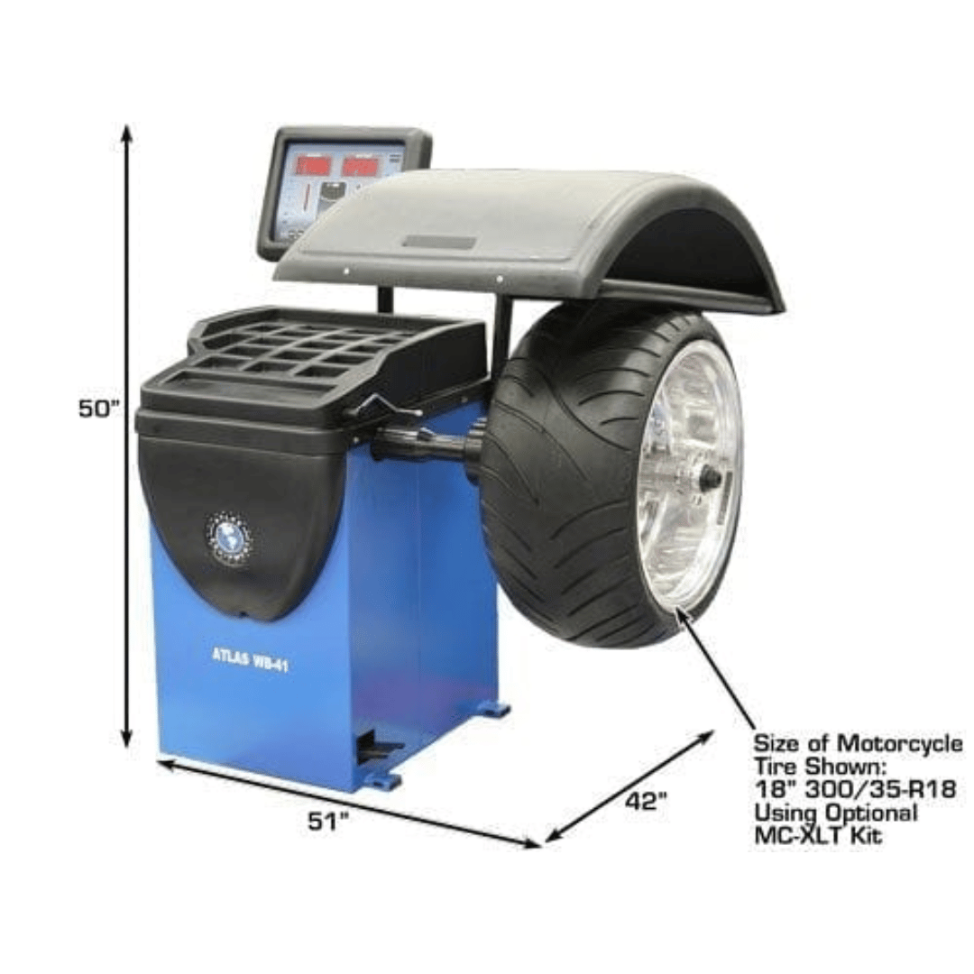 Atlas TC289 Tire Changer + WB41 Wheel Balancer Combo Package