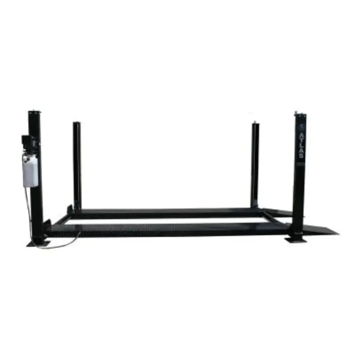 Atlas PRO8000 Portable 8,000 lb. Capacity 4-Post Car Lift si8de view on a white background by Mechanic Super Store