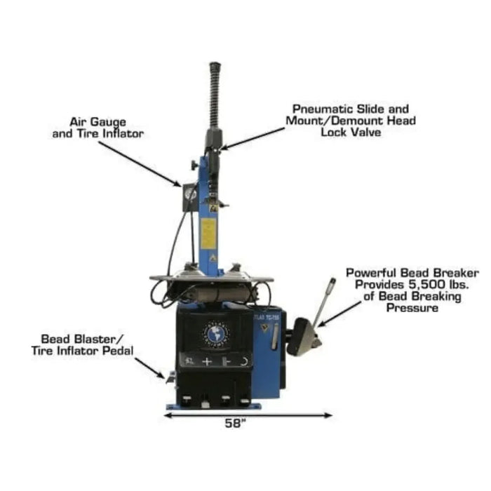 Atlas TC755 Tire Changer + WB49-2 Wheel Balancer Combo Package - Mechanic Super Store