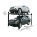 image showing the lock release lever and 175.25" total length of the Atlas Garage PRO8000EXT Extra Tall 4 Post Portable Car Lift Hobbyist 8,000 lb. - Mechanic Super Store