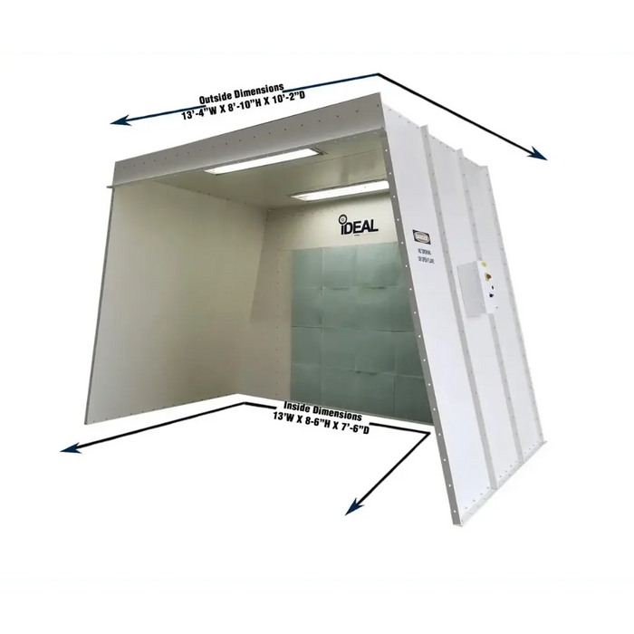 iDEAL PSB-AFOFB1388-AK Open Front Paint Booth - Mechanic Super Store