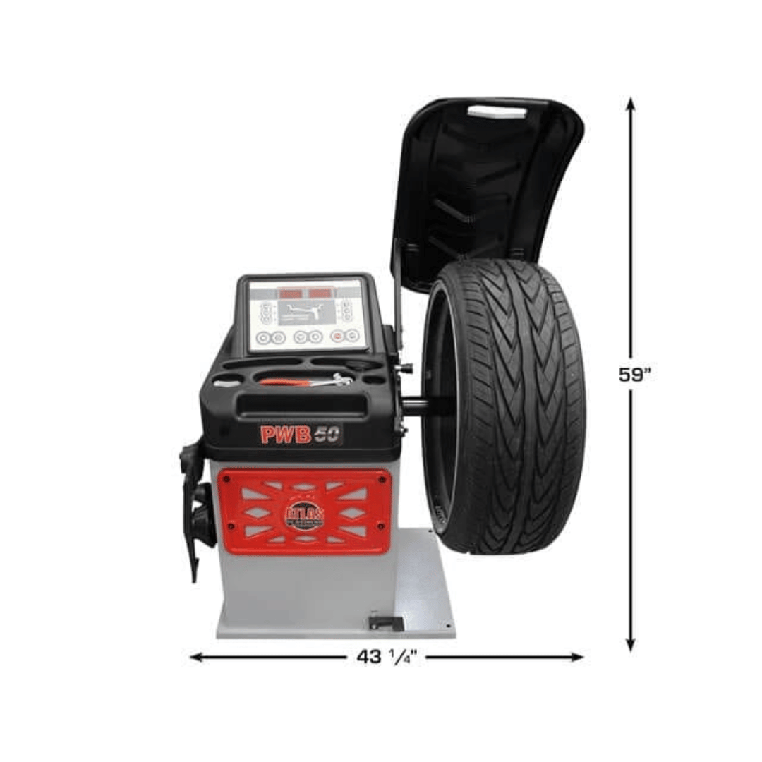 Atlas TC229 Tire Changer + PWB50 Wheel Balancer Combo Package