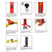 Amgo SL-7 7,000 lb Single Post Lift - Mechanic Super Store