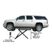 Atlas 6MR Portable Mid-Rise Scissor Lift 6,000 lb Capacity on a white background showing the power unti on portable stand and a max lifting height of 53.5"