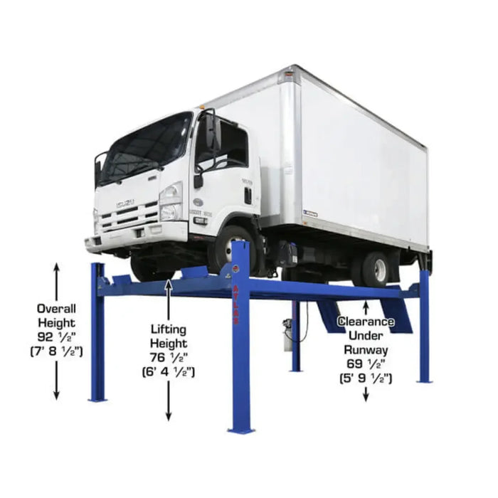 Atlas Platinum 14 4-Post Lift + RJ7000 Rolling Bridge Jack Combo - Mechanic Super Store