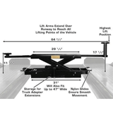 Atlas Garage PRO9000 4 Post Lift + RJ35 Sliding Jacks Combo
