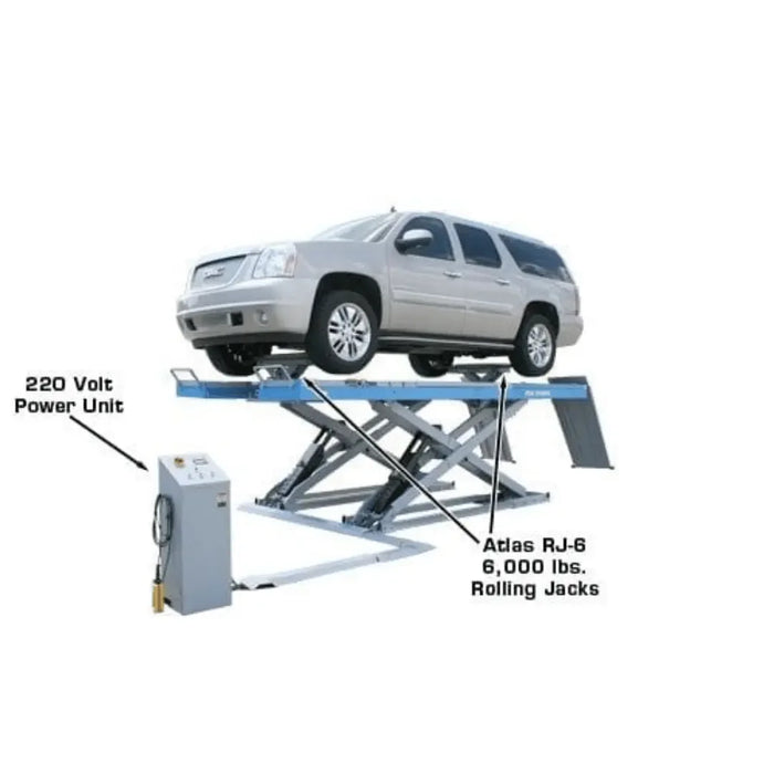 Atlas 12ASL 12,000 lb Capacity Alignment Scissor Lift - Mechanic Super Store