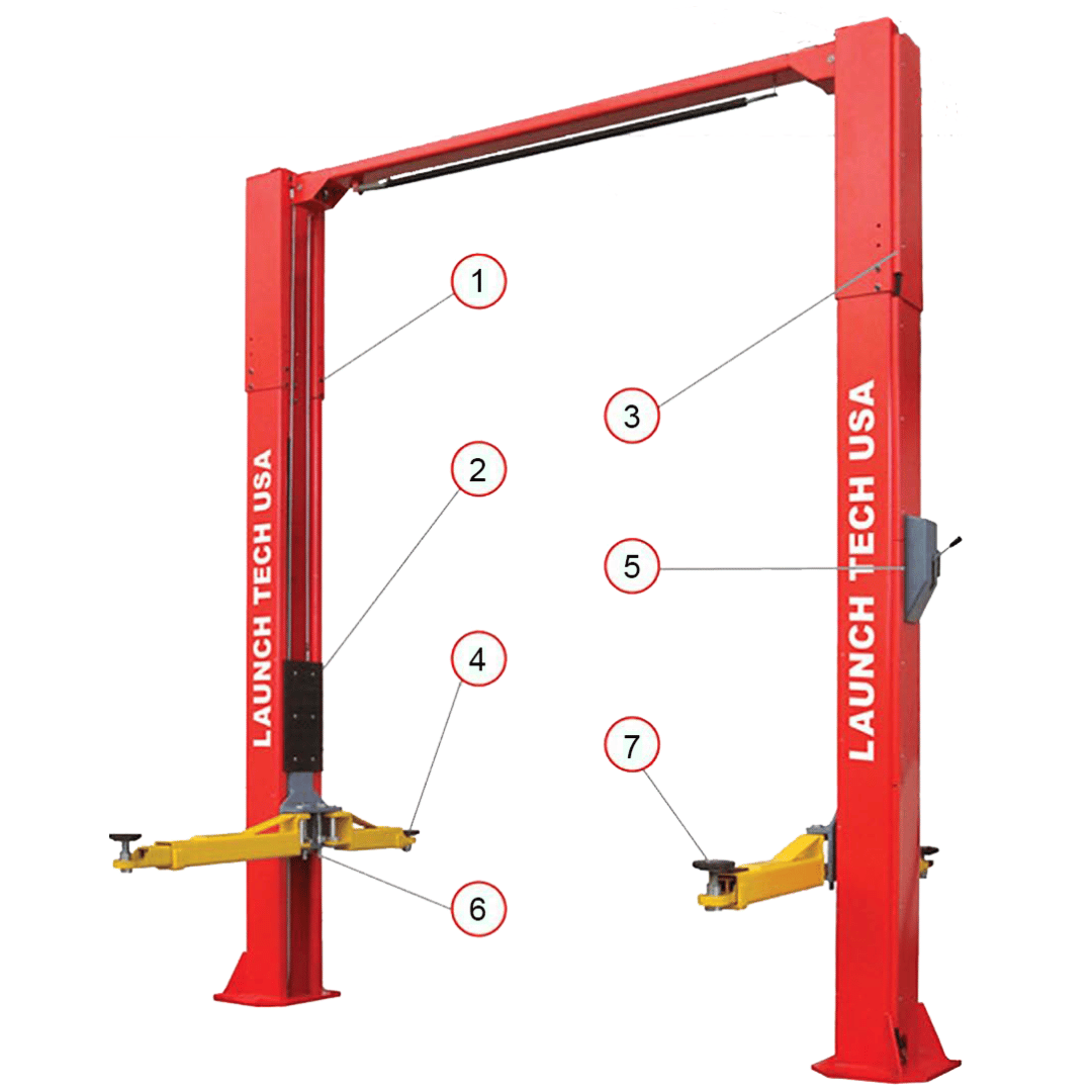 Launch Tech USA – TLT211-AS 11,000 lb 2 Post Clear Floor