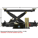 Atlas 414 14,000 lb Commercial 4-Post Lift + RJ8 Rolling Bridge Jacks Combo