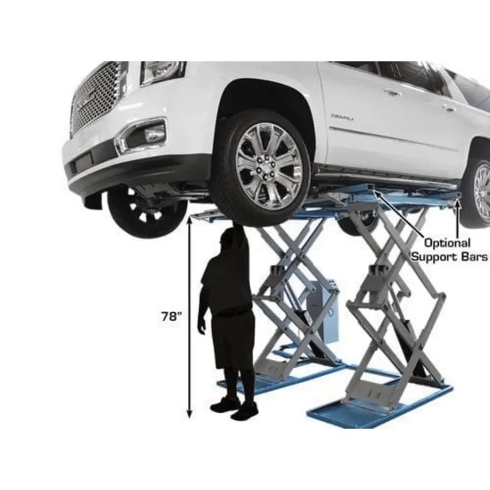 Atlas SLP9K Full-Rise 9,000 lb Capacity Scissor Lift - Mechanic Super Store