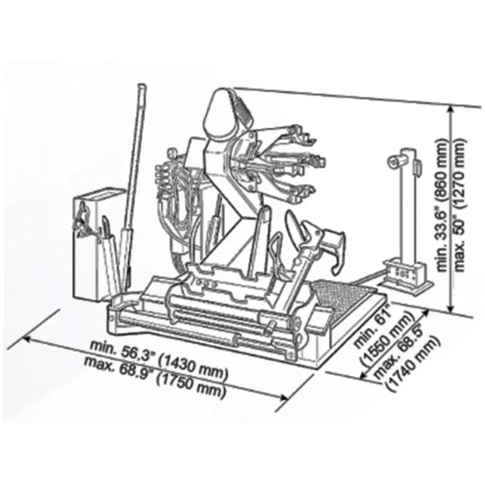 CEMB SM56T Truck, Bus Agriculture & Earth Moving Vehicles Tire Changer - Mechanic Super Store