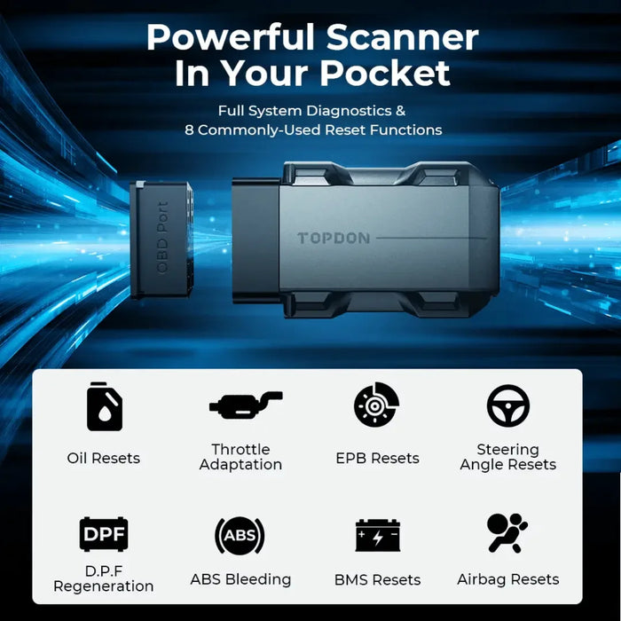 Topdon USA TopScan Pocket-Sized Diagnostic Tool - Mechanic Super Store