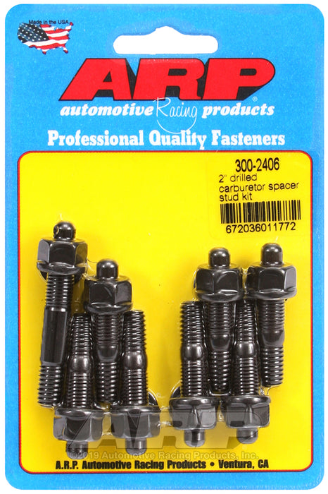 ARP 2" drilled carburetor spacer stud kit