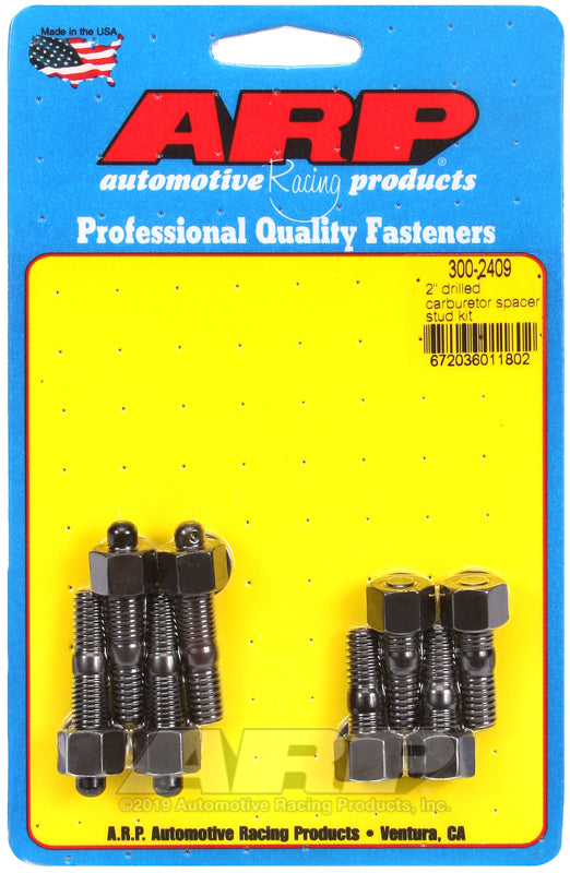 ARP 2" drilled carburetor spacer stud kit