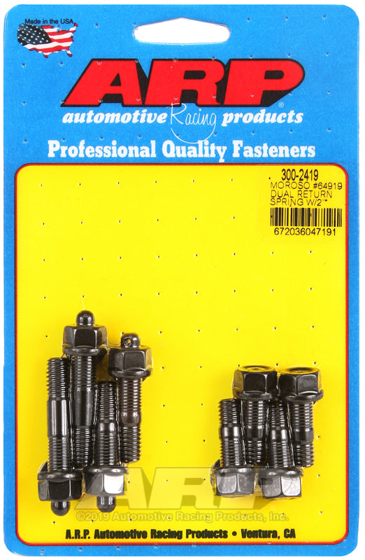 ARP Moroso 64919 dual return spring w/2" spacer plate pro series carb stud kit