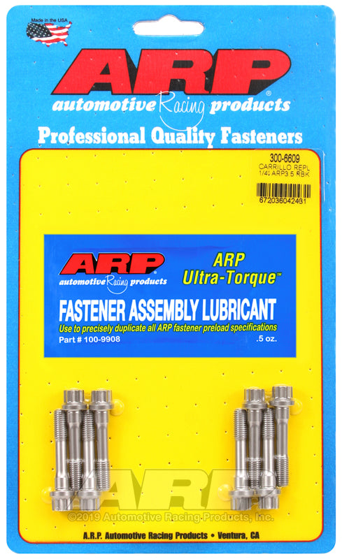 ARP 1/4" Carrillo replacement ARP3.5 rod bolt kit