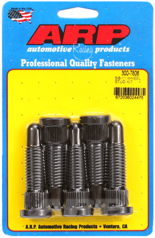 ARP 5/8-11 X 2.65 short knurl wheel stud kit