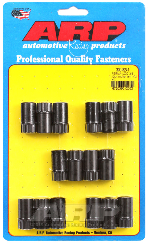 ARP Perma-Loc™ adjustable 3/8 12pt rocker arm nut kit