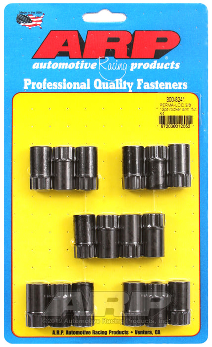 ARP Perma-Loc™ adjustable 3/8 12pt rocker arm nut kit